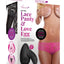 Secrets Low Rise Lace Panty and Love Egg Rechargeable Panty Vibe with Remote Control - Hot Pink/Pink