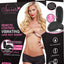 Secrets Vibrating Lace Boy Short with Lay On Bullet with Wireless Remote Control Panty Vibe - Black - One Size