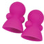 Seduce Me Nipple Suckers Silicone Vibrating - Pink