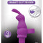 Seduce Me Rabbit Clit Teaser Silicone Finger Massager - Purple