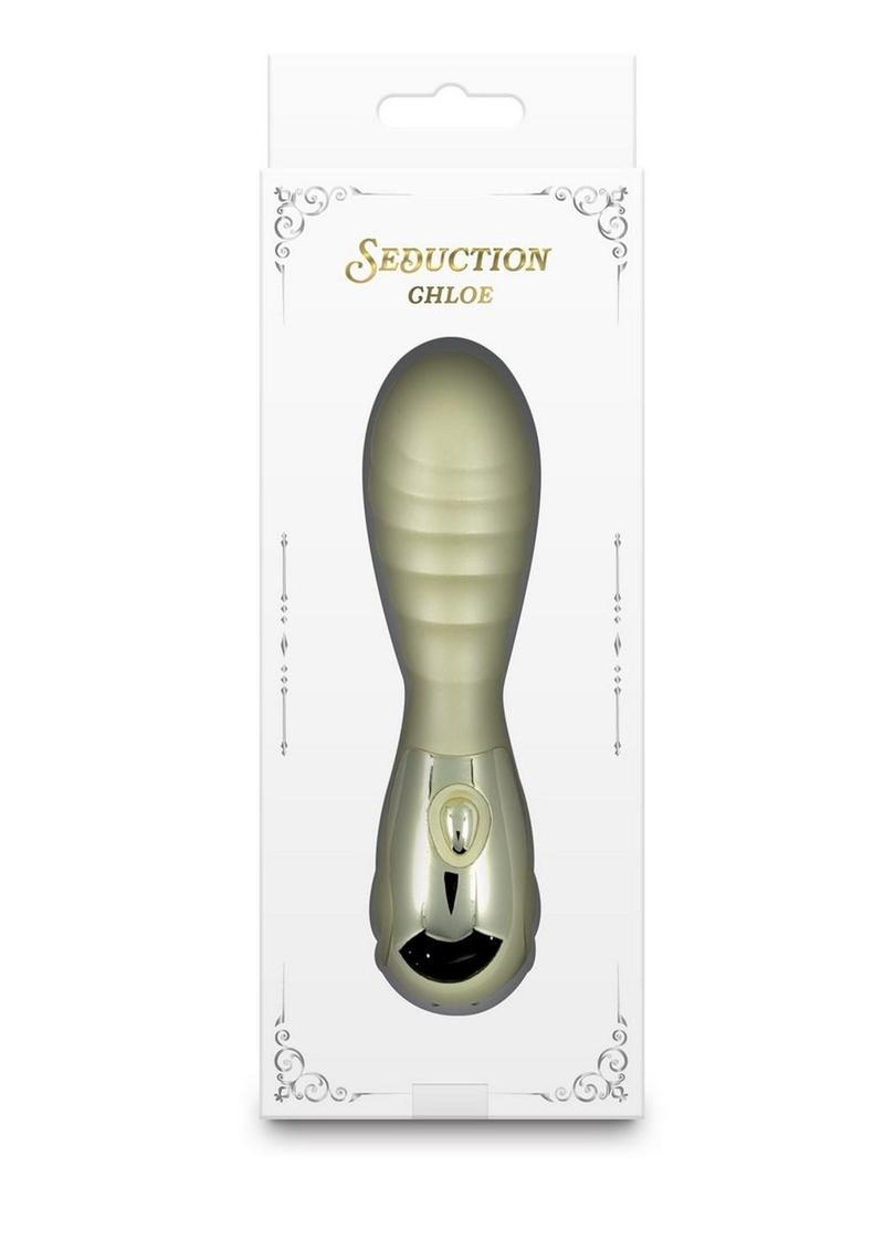 Seduction Chloe Rechargeable Silicone Mini Vibrator - Green