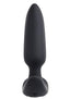 Selopa Black Beauty Rechargeable Silicone Vibrating Plug - Black