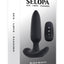 Selopa Black Beauty Rechargeable Silicone Vibrating Plug