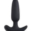 Selopa Black Beauty Rechargeable Silicone Vibrating Plug - Black