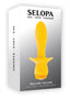 Selopa Mellow Yellow Rechargeable Silicone Vibrating Plug - Yellow