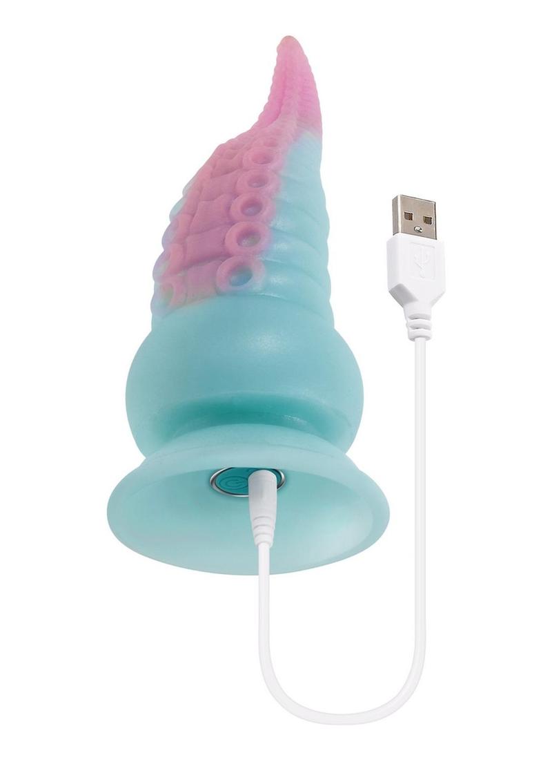 Selopa Stuck On You Rechargeable Silicone Vibrator - Blue/Pink