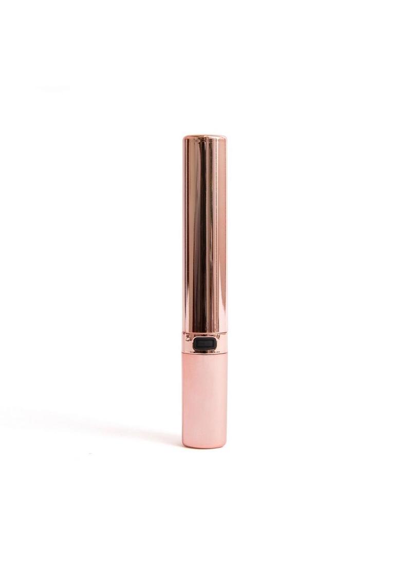 Sensuelle Cache 20 Function Silicone Rechargeable Covered Vibrator - Rose Gold