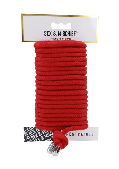 Sex and Mischief Amor Rope - Red