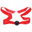 Sex and Mischief Amor Satin Ball Gag - Black/Red