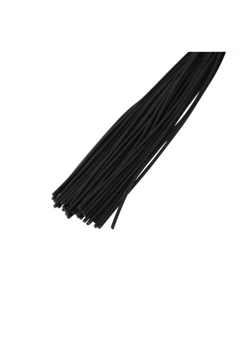 Sex and Mischief Beaded Flogger Noir Whip - Black - 16in