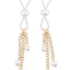 Sex and Mischief Pearl Nipple Ties - Gold/White