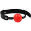 Sex and Mischief Solid Ball Gag - Black/Red