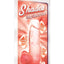 Shades Gradient Dildo - Clear/Coral/Orange - Small - 6in