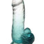 Shades Gradient Dildo - Emerald/Green - Small - 6in