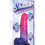 Shades Gradient Dildo - Pink/Plum/Purple - 8in