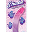 Shades Smoothie Dildo with Suction Cup - Purple - 8.25in