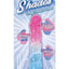 Shades Swirl Dildo with Suction Cup - Blue/Pink - 7.5in