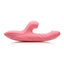 Shegasm Candy-Thrust Rechargeable Silicone Thrusting and Sucking Rabbit Vibrator - Pink