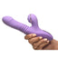 Shegasm Pro-Thrust Max Rechargeable Silicone Thrusting and Pulsing Rabbit - Purple