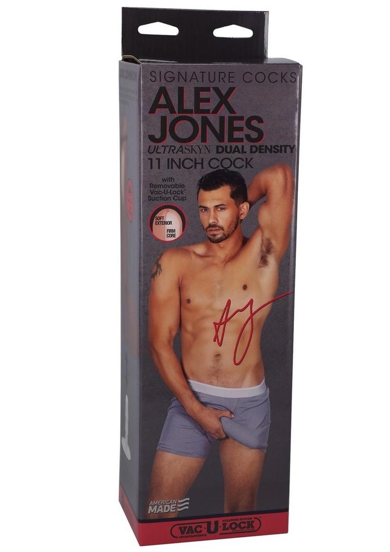 Signature Cocks Ultraskyn Alex Jones Dildo with Removable Suction Cup