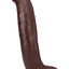 Signature Cocks Ultraskyn Brickzilla Dildo with Removable Suction Cup - Chocolate - 13in