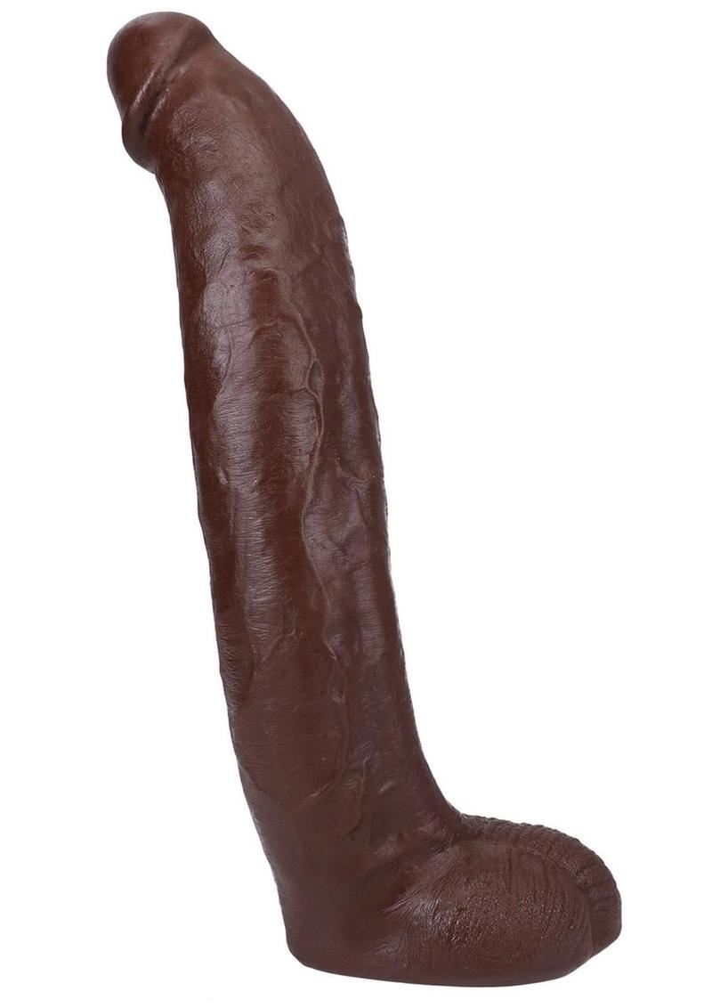 Signature Cocks Ultraskyn Brickzilla Dildo with Removable Suction Cup - Chocolate - 13in