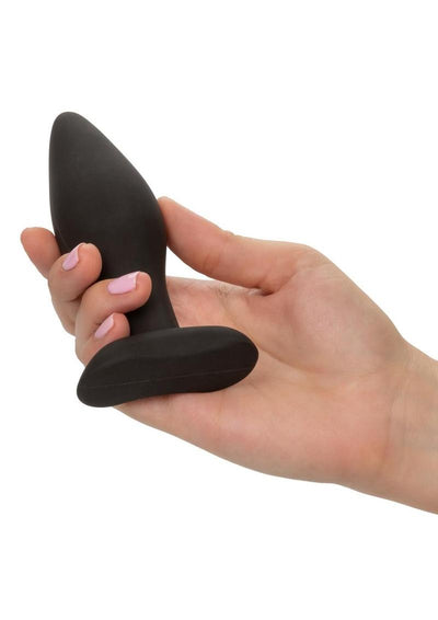 Silicone Anal Exerciser Anal Plug - Black - 3 Per Set/Set