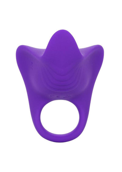 Silicone Remote Orgasm Ring Silicone Rechargeable Waterproof - Purple