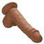 Silicone Studs Dual Density with Suction Cup Base - Chocolate - 5in