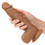 Silicone Studs Dual Density with Suction Cup Base - Chocolate - 6.25in