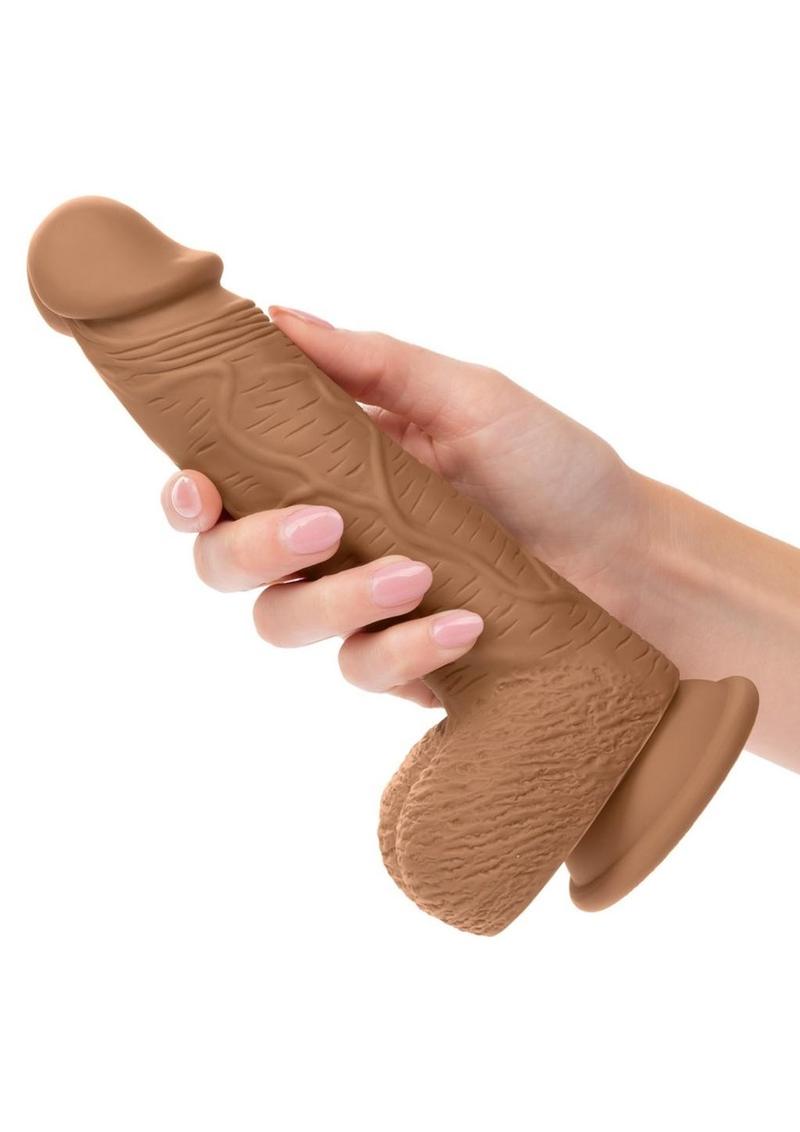 Silicone Studs Dual Density with Suction Cup Base - Chocolate - 6.25in