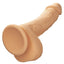 Silicone Studs Dual Density with Suction Cup Base - Vanilla - 6.25in