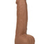 Silicone Studs Realistic Dildo - Caramel - 6in