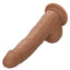 Silicone Studs Realistic Dildo - Caramel - 8in