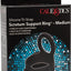 Silicone Tri-Snap Scrotum Support Cock Ring - Black - Medium