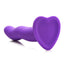 Simply Sweet 21x Vibrating Wavy Rechargeable Silicone Dildo with Remote - Purple