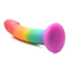 Simply Sweet Phallic Silicone Rainbow Dildo