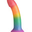 Simply Sweet Phallic Silicone Rainbow Dildo