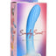 Simply Sweet Rippled Silicone Dildo - Blue/White