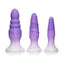 Simply Sweet Silicone Butt Plug - Purple - Set