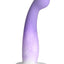 Simply Sweet Slim G-Spot Silicone Dildo - Purple/White