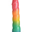 Simply Sweet Swirl Silicone Rainbow Dildo