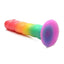 Simply Sweet Swirl Silicone Rainbow Dildo