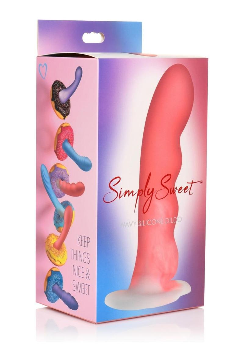 Simply Sweet Wavy Silicone Dildo