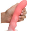 Simply Sweet Wavy Silicone Dildo - Pink/White