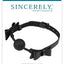Sincerely Bow Tie Ball Gag - Black