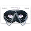 Sincerely Chained Lace Mask - Black/Metal