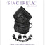 Sincerely Lace Fur Lined Handcuffs - Black