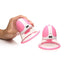 Size Matters 10x Rotating Silicone Nipple Suckers with 4 Attachments - Pink/White