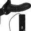 Size Matters Erection Assist Vibrating Silicone Hollow Strap-On - Black